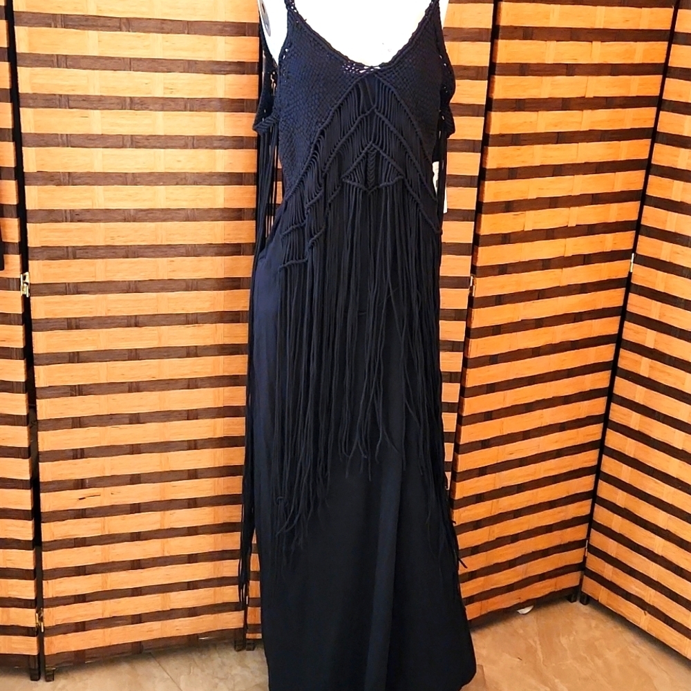 NWT! Ralph Lauren fringe maxi dress - Picture 5 of 15